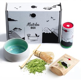ORIGEENS MATCHA SET with a matcha Whisk, Ceramic Matcha Bowl, Organic Japanese Matcha Tea | Matcha Bowl Made in Portugal | Matcha gift set