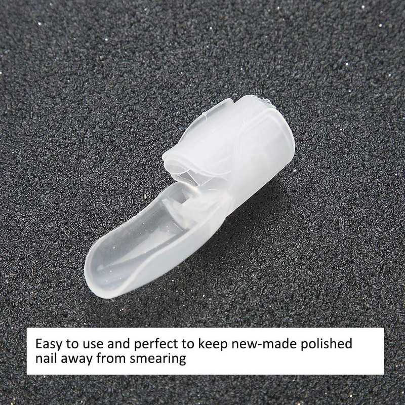 10Pcs/set Nail Polish Varnish Protector Holder Manicure Finger Nail Art