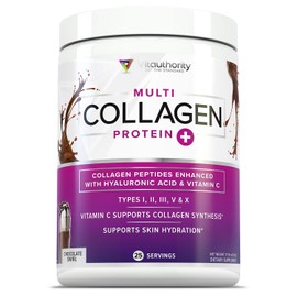 Multi Collagen Peptides Powder for Women and Men - Instant Dissolving Grass Fed Hydrolyzed Collagen Powder Drink Mix for Beautiful Hair Skin and...   