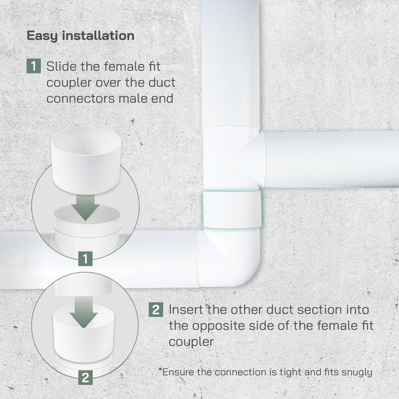 Vent Systems Diameter 100 mm Plastic - Female Round Pipe