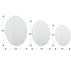 TRANSON 3 Sizes Oval Shaped Stretched Canvas Primed Ready for