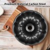 Novery 9.5" Non-stick Cake Pan, Heavy Duty Carbon Steel Fluted