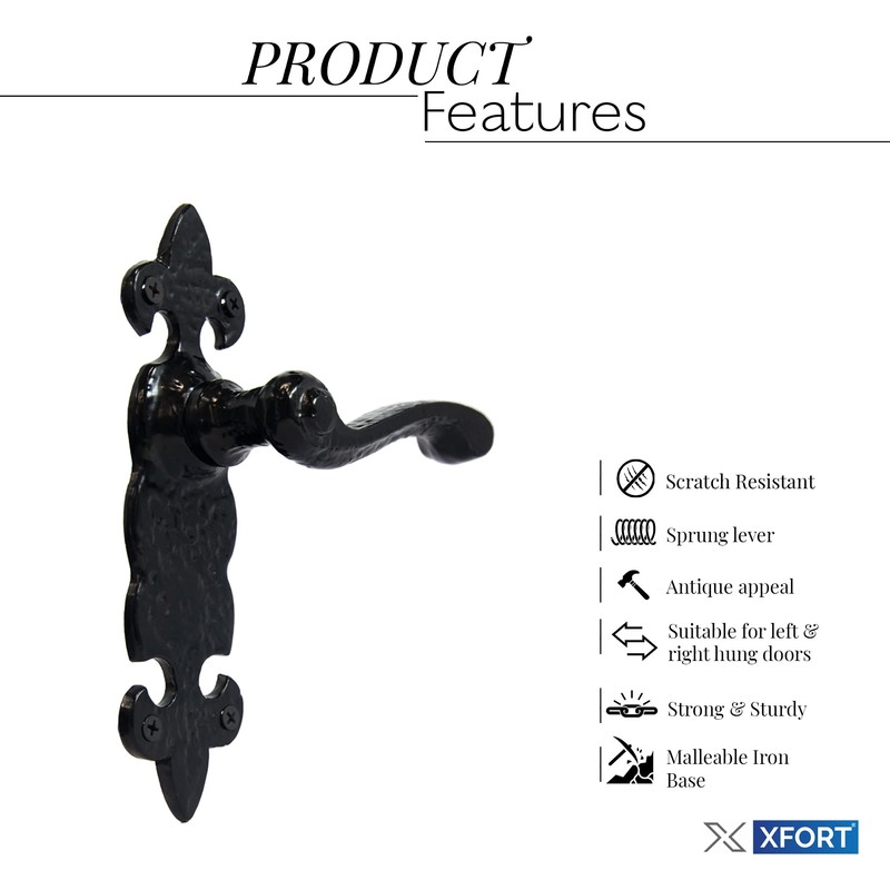XFORT XFORT Smithy's Range Fleur De LYS Lever Latch Solo