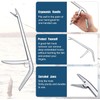 Roczential 2 Pcs Fish Hook Remover, Stainless Steel Fishing Hook