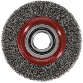 OSBORN Round Brush with Bore 125 x 30 x 20 mm Steel Wire Corrugated