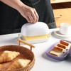 Sweejar Ceramic Butter Dish with Lid for Countertop,Porcelain Butter Keeper