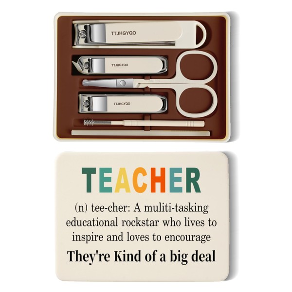 Teacher Appreciation Gifts Nail Clipper Set, 6 Pcs Toenail Clippers,