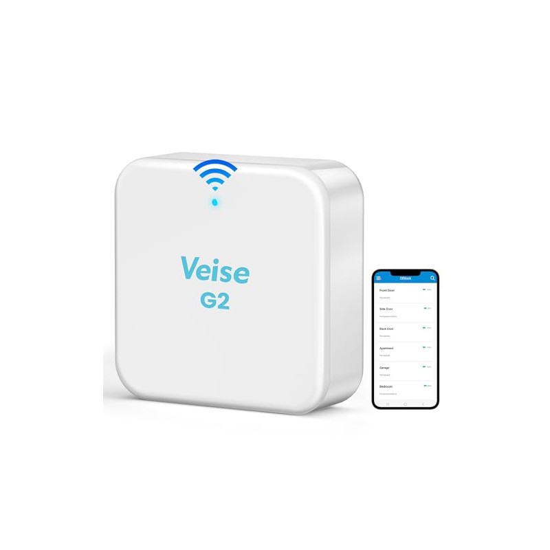 Veise G2 Gateway, Smart Deadbolt Wi-Fi Gateway, Remote Control, Compatible