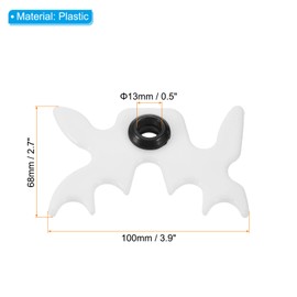 PATIKIL Billiard Bridge Head, 4 Pack Plastic Pool Billiard Cue Stick Bridge Plug-in Multifunction Billiard Accessories for Pool Table, White