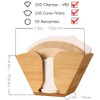 Unibene Bamboo Coffee Filter Holder, Coffee Paper Storage Container Dispenser