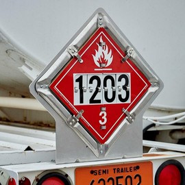 Aluminum Hazmat Placard Bracket, Top-Mount Bumper Bracket, 13" x 2-3/4", J. J. Keller & Associates, Inc.
