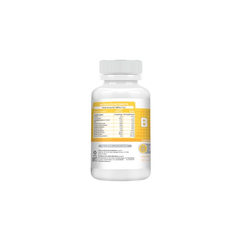 HEALTHADDICTION - Complejo B Vegano B Complex, Vitaminas B1, B2,