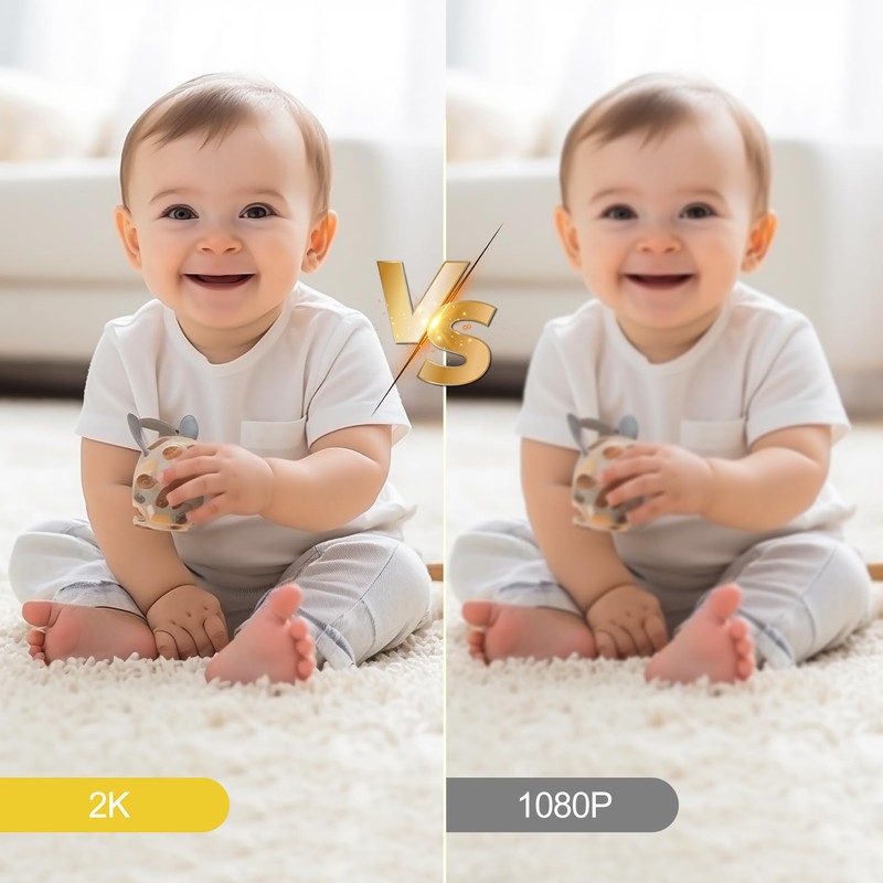 4K Security Camera, 64GB HD Camera, Small Portable Nanny Cam