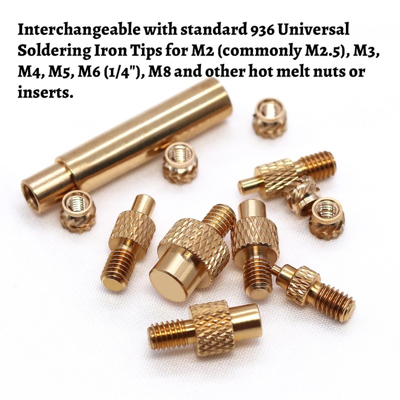 6-Piece Soldering Iron Melting Aid Set, Universal 936 Soldering Iron