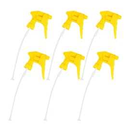 Nanoskin 6-Pack Upside Down Trigger Sprayer | Car Detailing, Household Cleaning, Gardening- 28/400 Neck, 9 1/4" Dip Tube, Adjustable Nozzle, Ergonomic Design, Chemical Resistant, Sprays from Any Angle