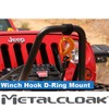 Metalcloak Winch Hook D-Ring Hoop Mount, Nickle Plated D-Ring, Safe