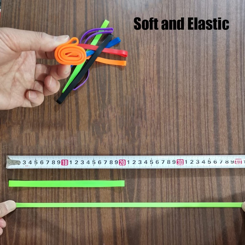 Silicone Rubber Bands 8 Inch Length (0.4" Wide) - Heavy