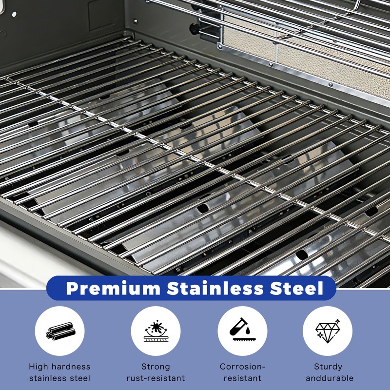 Shengyongh SS67241 (4-Pack) 17 5/8" Stainless Steell Grates Replacement for