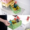 Xhwykzz 4 pack Folding Plastic Baskets, Pastel Milk Crates, Storage