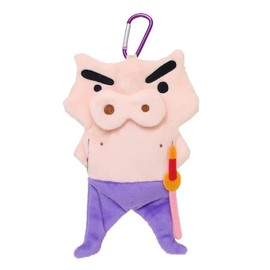 Tees Factory KS-5533952SI Crayon Shin-chan Die-Cut Flat Pouch, Shiro H 5.9 x W 7.9 x D 0.6 inches (15 x 20 x 1.5 cm)