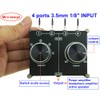 3.5mm AUX Cable Switcher, 4 Input 1 Output, AUX 1/8"