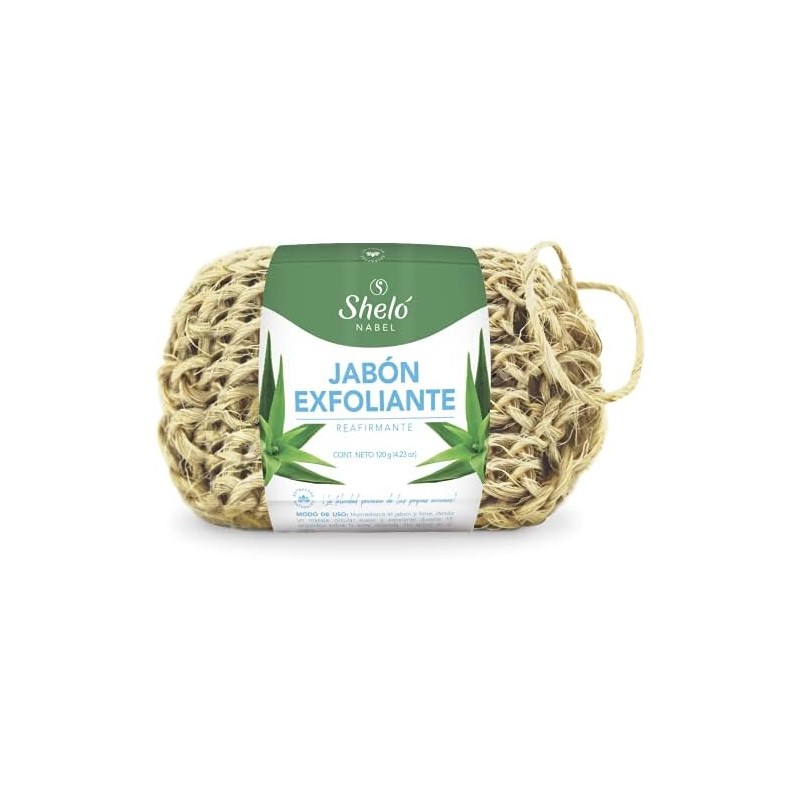 Jabón Exfoliante Reafirmante 120grs limpieza profunda exfoliante sheló nabel