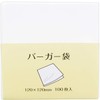 大黒工業 Burger bag, white, 12 X/12 cm Solid 932605 100 Piece