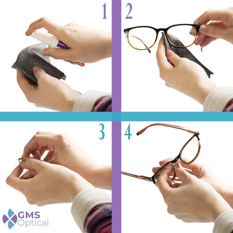 GMS Optical Ultra-Thin Quality Adhesive Halfmoon Felt Nose Pads -