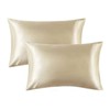 Classic Modal Satin Pillow Covers (Set of 2) Olive Green
