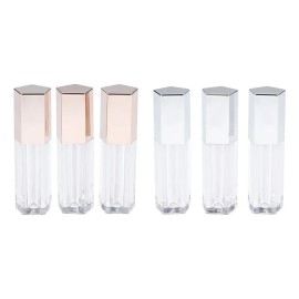 6x Viales De Tubos De Brillo Labial Vacíos Frascos