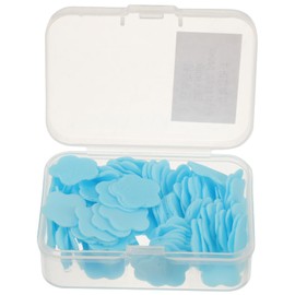 Outanaya 1 Box Portable Soap Sheets for Travel Mini Hand Cleaning Soap Sheets with Storage Box for Hotels and Public Toilets for Hand Washing