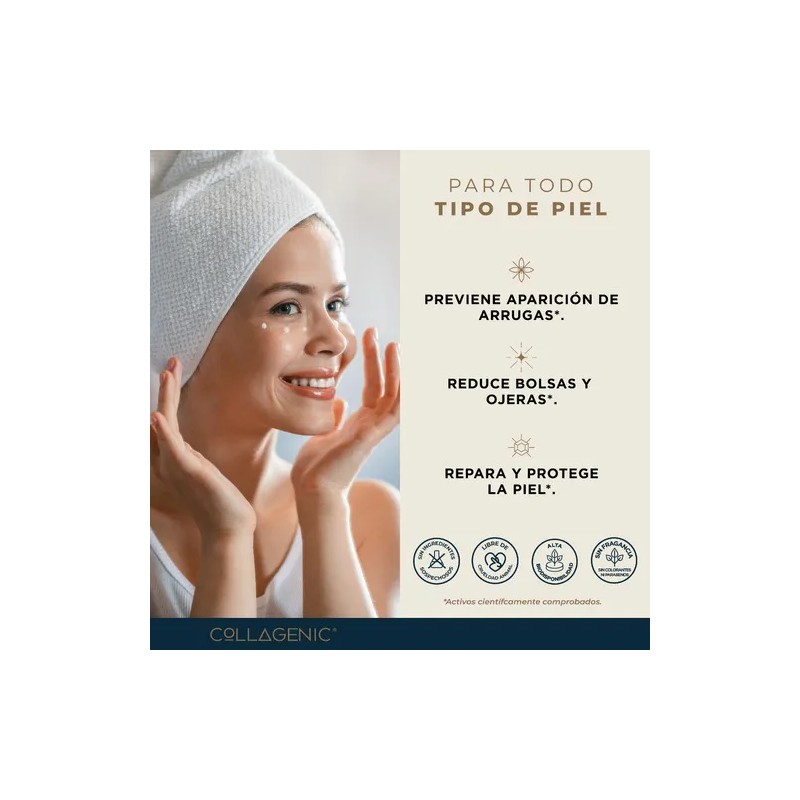 Collagenic Crema contorno de ojos reparadora, especial para piel sensible