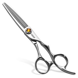 FOGOSP Thinning Shears for Hair Cutting Extremely Sharp Japan VG10 Steel Hairdressing Scissors for Barbers Salon Stylists CNC Craftsmanship Smoothing Cut Barber Scissors for Women Men (Blending Shear)