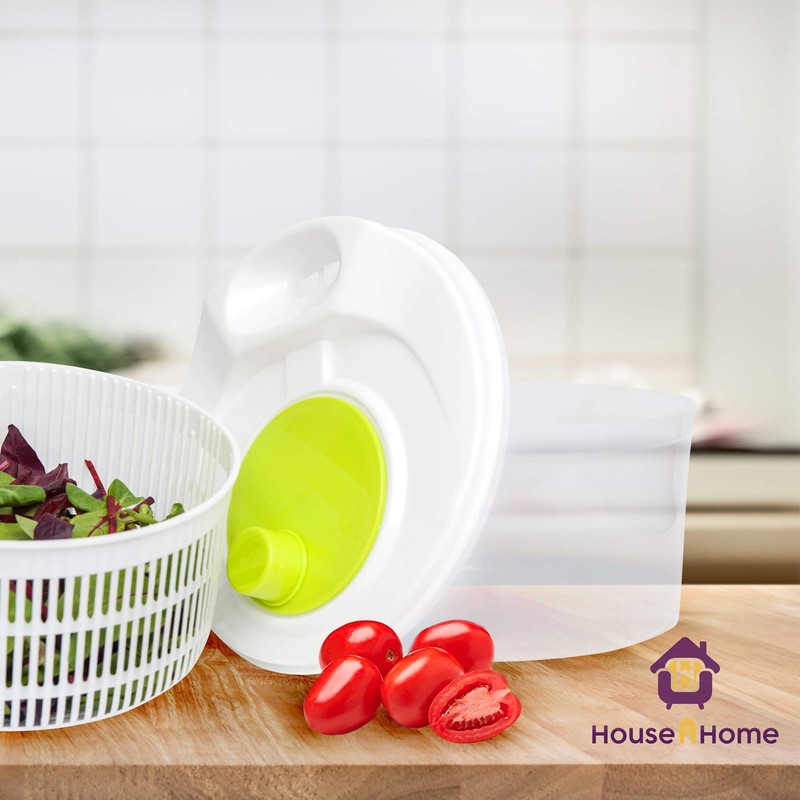 Plastic Large Salad Spinner Leaf Dryer Lettuce Veg Drainer Dressing