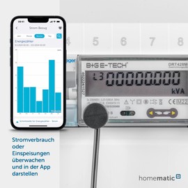 Homematic IP Smart Home 160256A0 Digital Electricity Meter Interface