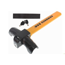 RJM RACING New Steering Wheel Lock Heavy Duty AUTO Anti Theft Car Security Rotary Universal