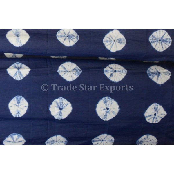 Trade Star 5 Yard Shibori Fabric Indigo Tie Dye Fabric