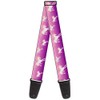 Buckle-Down GS-W32108 Guitar Strap Unicorn Sparkles Purple Pink, 2" Wide