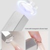 Mini LED Nail Lamp 2 Gears Portable Clear Silicone Tip