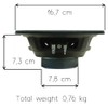 1 Woofer Web J-68 Midwoofer 16.5 cm 165 mm 6.5