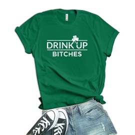 Woman Green Irish Shirts - St Patricks Day Shirt Women [40021035-BB] | DrinkUP, XL