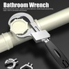 Multifunctional Sink Wrench Adjustable Spring Large Opening Faucet Spanner Plumbing