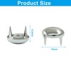 LVADUHF 200Pcs 10mm Round Dome Rivets Spike Studs Spots Metal