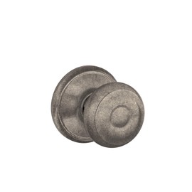 SCHLAGE F10 GEO 621 Georgian Passage Knob, Distressed Nickel
