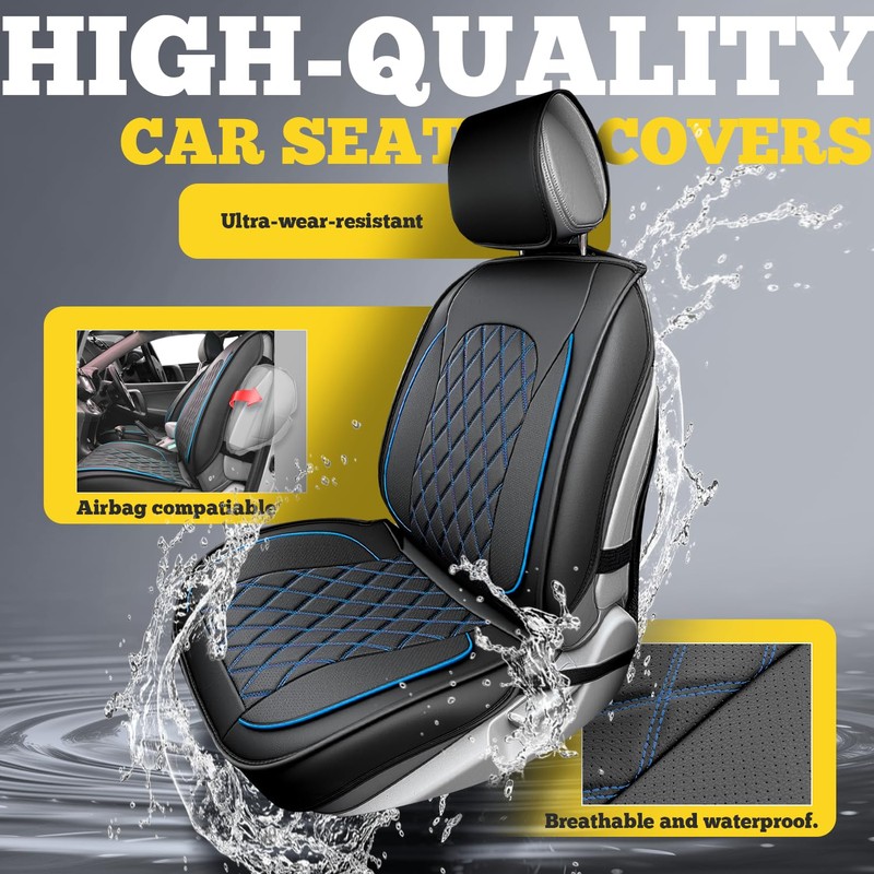 LINGVIDO Car Seat Covers for Front Seats (2 Seats) -