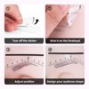 BAMTTOO Eyebrow Ruler Sticker 25 Pieces Eyebrow Mapping Shaping Sticker