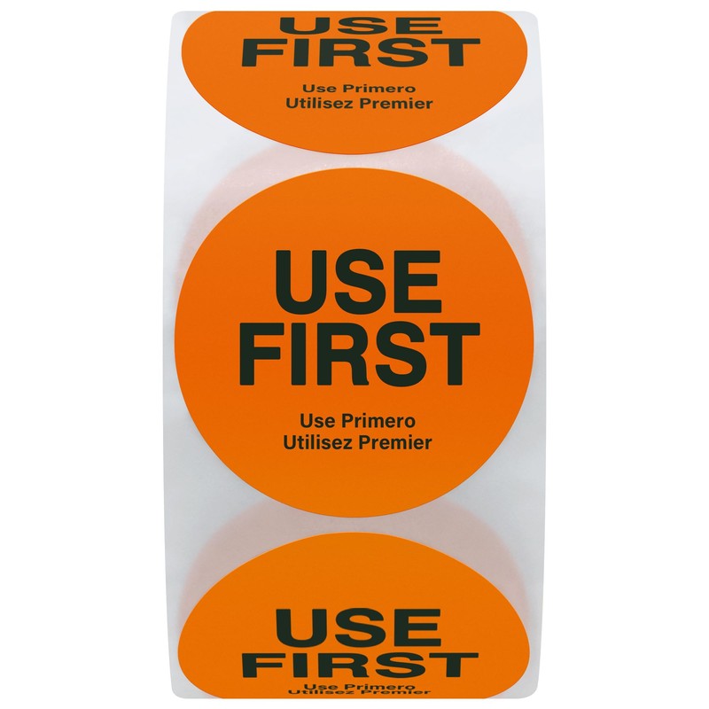 Hybsk USE First Stickers Restaurant Food Service FIFO Label 1.5