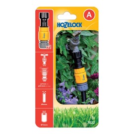 Hozelock EASY DRIP Pressure Regulator Set 5/32'' (4mm) & 1/2'' (12.5mm), Black