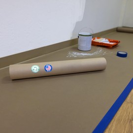 Brown Rosin Masking Paper 24" x 1992" (166 feet), 332 Sq.Ft. – Thick Floor Covering (66 lb Thickness) - USA-Made Masking Paper for Painting and Construction, Surface Protection by IDL Packaging