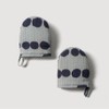 JAJU [JAJU] Drawing Dot Cotton Mini Oven Mitts 2pcs_Blue